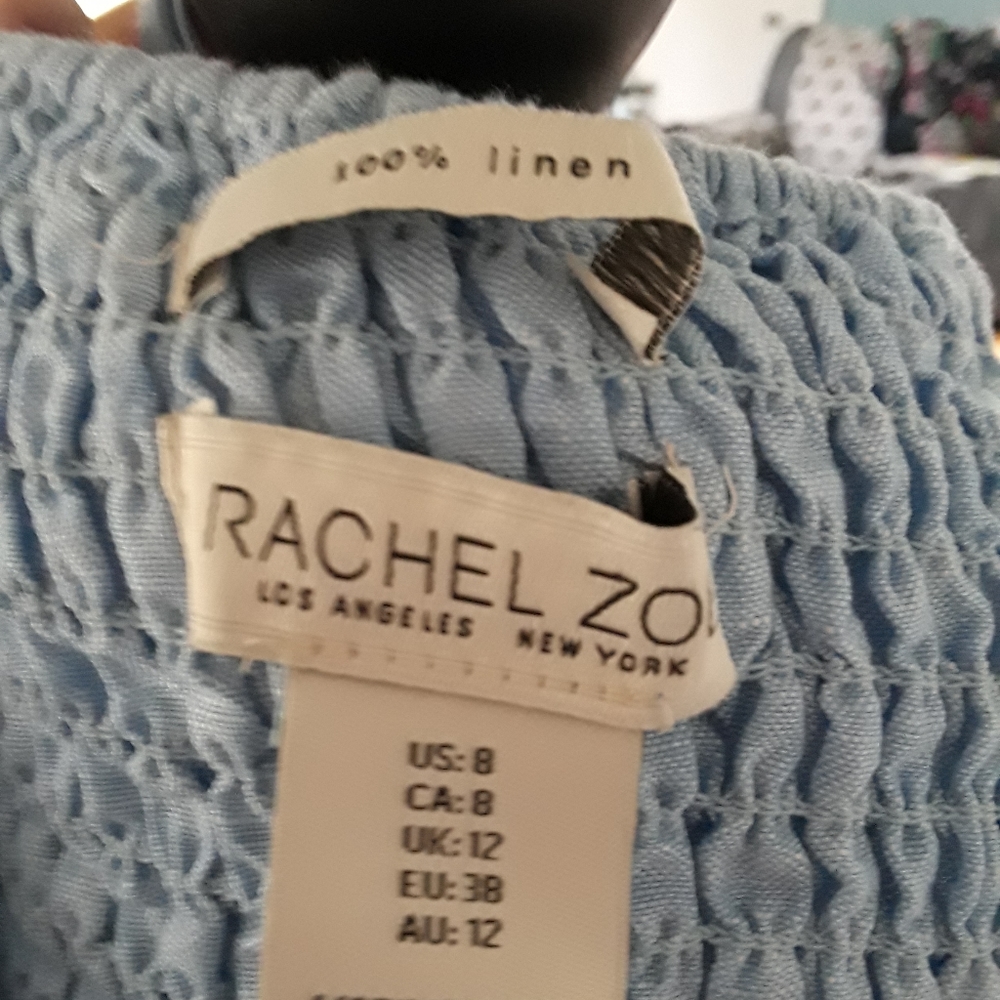T-Rachel Zoe Ruffled Linen Dress - Picture 10 of 11